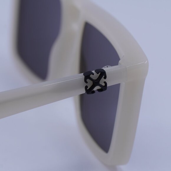Off-White OERI13W STRATFORD 6107 Sunglasses Beige Square Frame, Grey Lenses - Picture 8 of 9